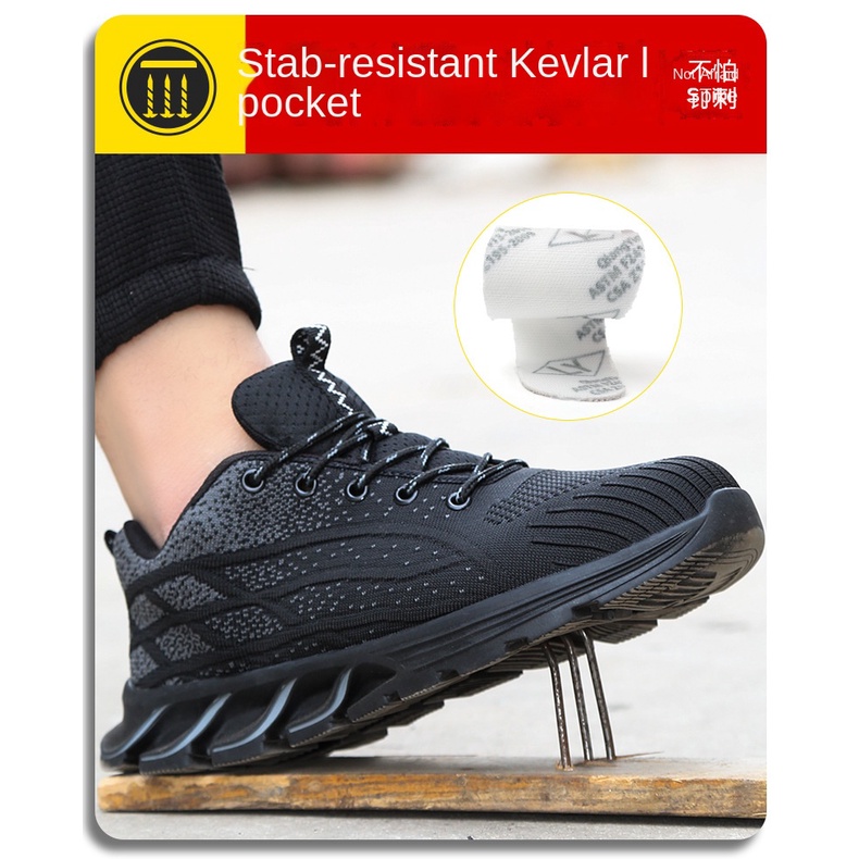 Giày Bảo Hộ Lao Động Mũi Thép Chống Trượt Chống Đâm Thủng Cho Nam Và Nữ