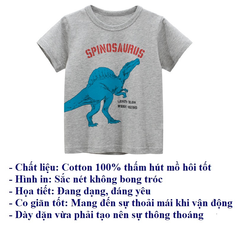 Áo thun bé trai cộc tay mùa hè hàn quốc cho trẻ em 2 đến 8 tuổi SKIDS
