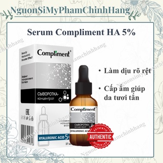 Serum cấp ẩm Compliment Hyaluronic Acid 5% bổ sung dưỡng ẩm cho da, giúp da tươi khỏe, mịn màng