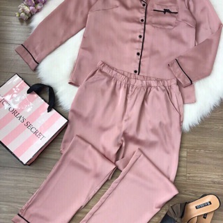 Pijama lụa satin Victoria’s secret