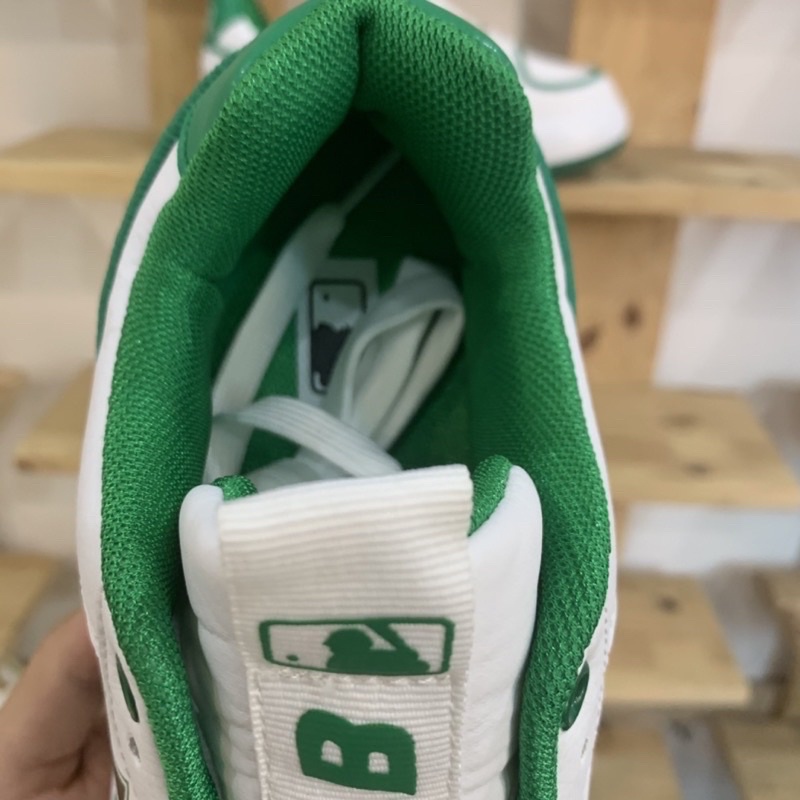 Giày Mlb Chunky Liner NY Xanh Lá Full Box Bill Kèm Tất, Lọ tẩy trắng