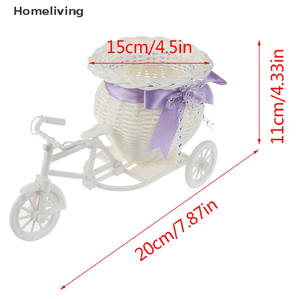 Giỏ Hoa Đan Mây Hình Xe Đạp Độc Đáo Trang Trí Tiệc Cưới