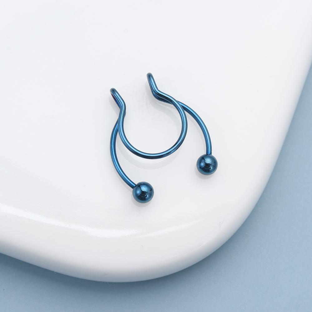 Khuyên Mũi Giả Nhiều Màu Sắc Bằng Thép Không Gỉ Thời Trang ESPO