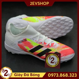 [FreeShip] [Tặng Tất/Túi] Giày Đá Bóng  𝗧𝗙 𝗔𝗱𝗶𝗱𝗮𝘀 𝗣𝗿𝗲𝗱𝗮𝘁𝗼𝗿 𝟮𝟬𝟮𝟬 Trắng Cam Đã Khâu