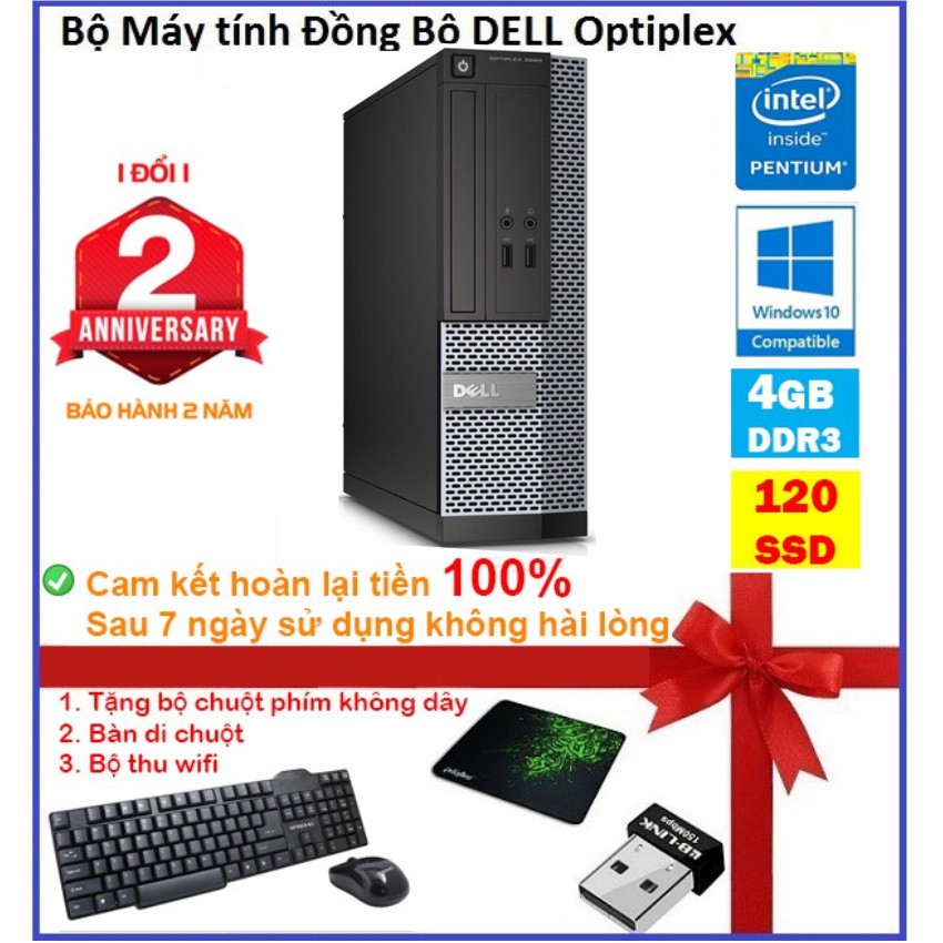 Case máy tính để bàn đồng bộ DEL CPU G620 - RAM 4GB - SSD 240GB - SSD 120GB - HDD 250GB | BigBuy360 - bigbuy360.vn
