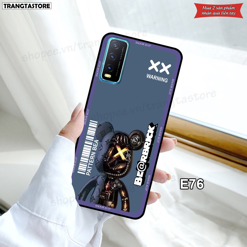 Ốp Vivo Y12s / Y20 / Y20s in hình gấu Bearbrick,Metal Style,Doremon siêu dễ thương chất lượng