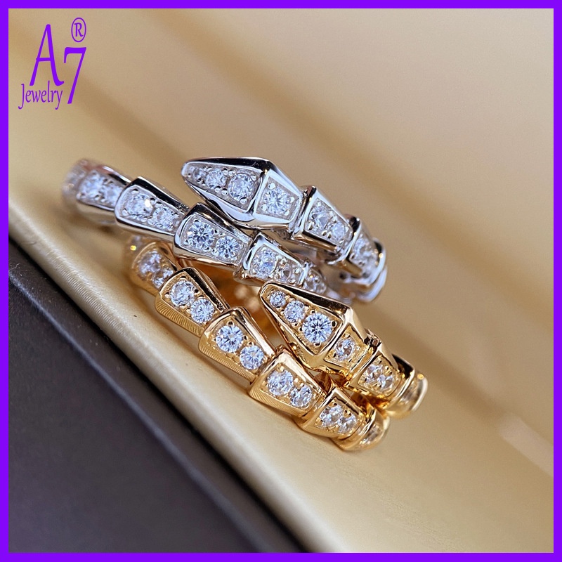 Nhẫn thời trang mạ bạc 925 đính đá kim cương nhân tạo sang trọng