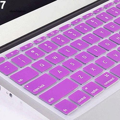 Tấm film bảo vệ bàn phím sgee bằng silicon cho Apple Macbook Laptop Notebook