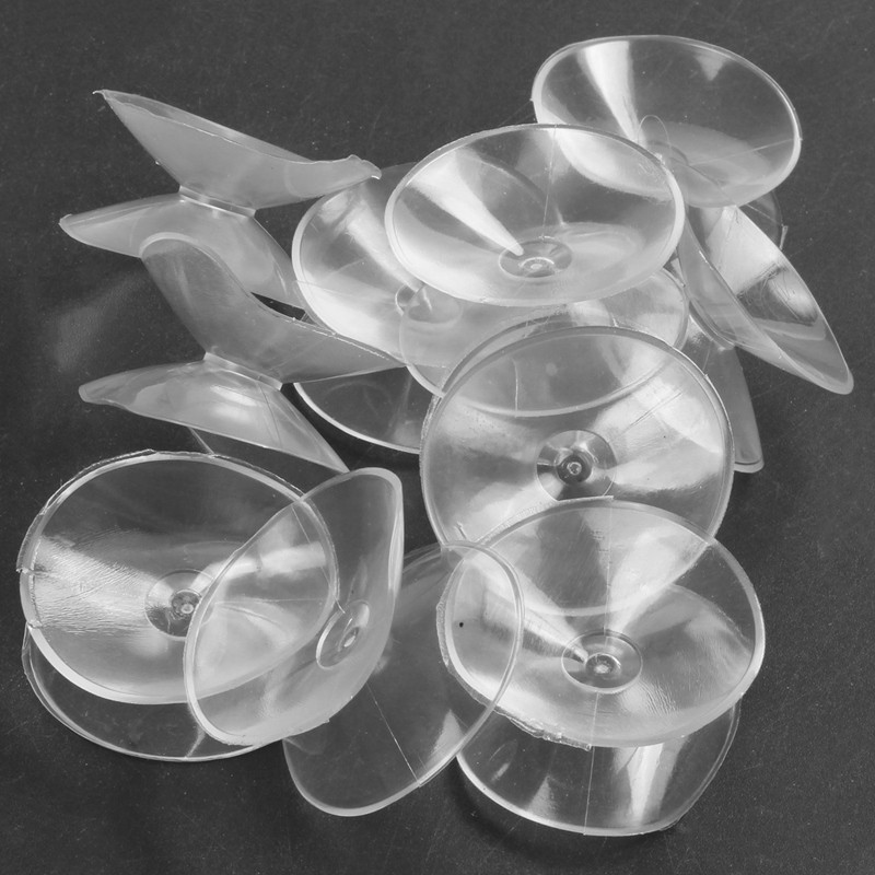 10 Pcs Double Sided Suction Cup - Sucker Pads for Glass, Plastic - 30Mm Width