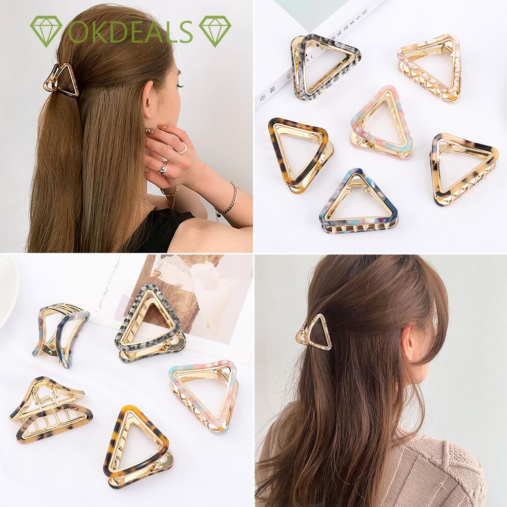 Kẹp tóc càng cua kim loại giữ chắc chắn thời trang dành cho nữ