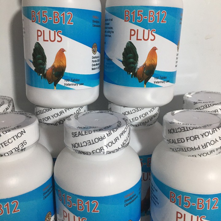 B15 B12 Plus Hộp 100 Viên Sản Phẩm Cao Cấp - Nuôi Gà Đá Bo Lớn Vô Tay Tốt Trong 1 Tuần - B15 B12 nuôi gà đá bo lớ
