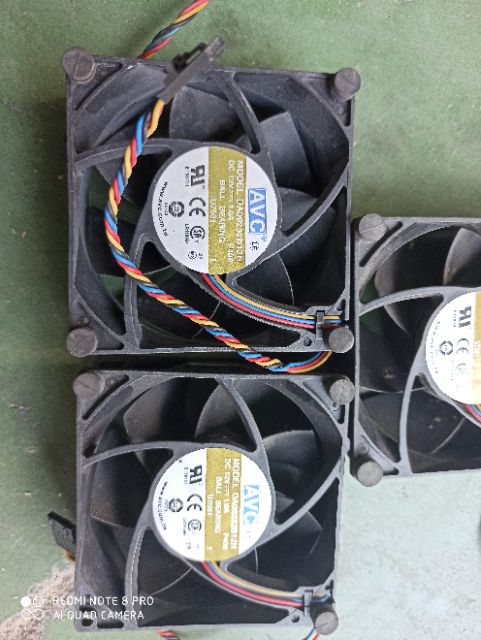 Quạt tản nhiệt Delta & Nidec, Sunon 12v vuông 9cm 3,4 pin