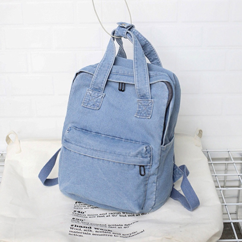 Ba Lô Vải Jean Phong Cách Vintage Cho Nữ