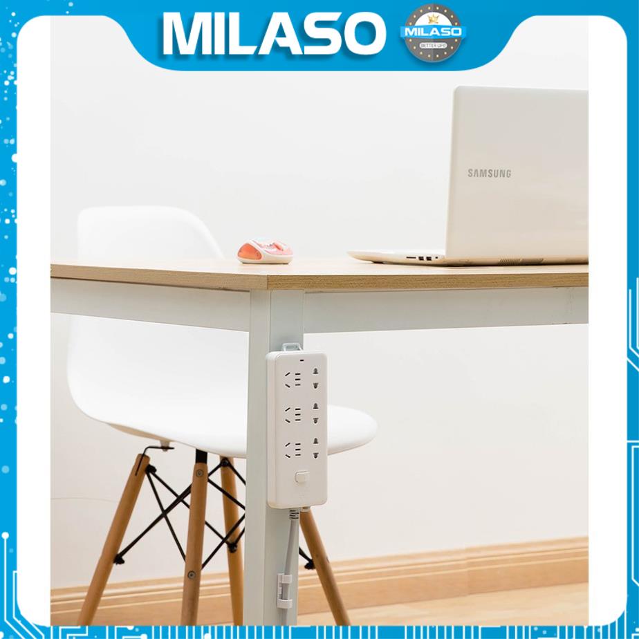 Miếng dán tường MILASO treo ổ điện, bộ phát wifi, hộp đựng giấy ăn, điều khiển đa năng tiện dụng HG-001182