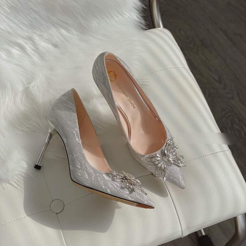 Guốc nơ bướm gót 9p fullbox