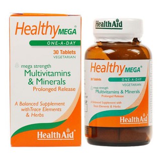 (Mua 2 tặng 1 sủi) Viên Uống Vitamin Tổng Hợp HEALTHAID HEALTHY MEGA Lọ 30viên
