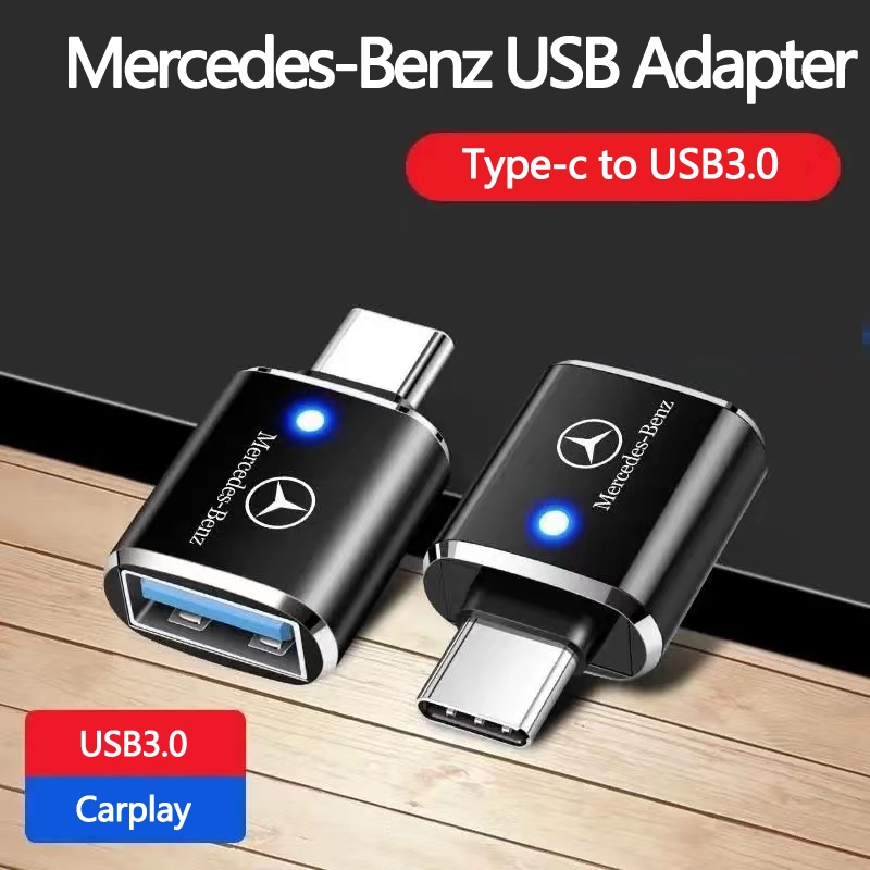 Bộ Chuyển Đổi Sạc Nhanh usb Type C Sang usb Mercedes-benz Chuyên Dụng Cho Xe Hơi