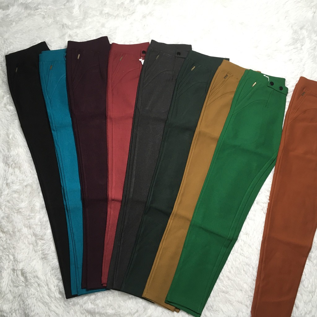 QUẦN TÂY NỮ DÀI- COTTON ĐẸP - LƯNG THUN - KIỂU 3 NÚT | BigBuy360 - bigbuy360.vn