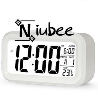 Đồng Hồ Báo Thức Thông Minh Để Bàn Có Đèn Led Hiển Thị Nhiệt Độ