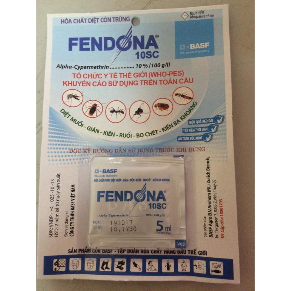 Thuốc diệt muỗi, tẩm mùng Fendona 10SC