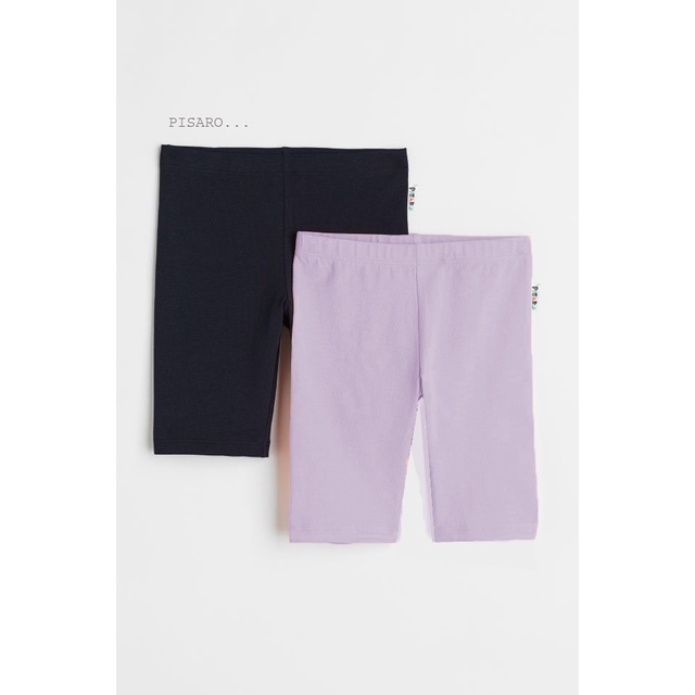 Quần legging đùi lửng cho bé gái mùa hè thoáng mát Pisaro Kids