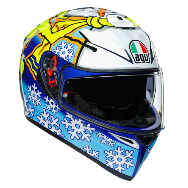 NÓN BẢO HIỂM AGV K3 SV ECE V TOP MPLK ASIA FIT ROSSI WINTER TEST 2016 0301V0MF001