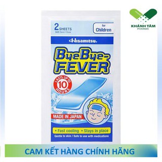 ! Miếng dán hạ sốt ByeBye FEVER Hisamitsu (Túi 2 miếng)