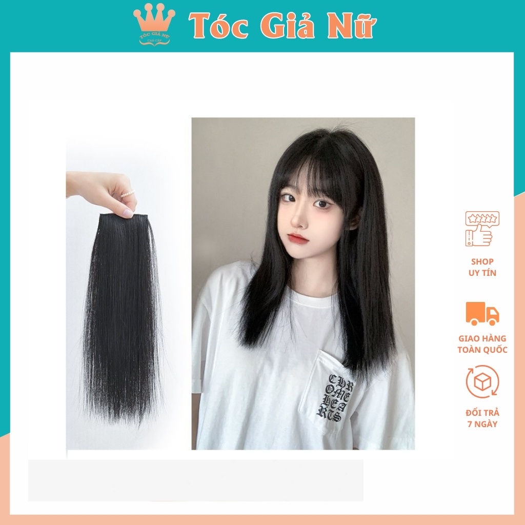 Tóc giả kẹp phồng nữ đẹp chân tóc 20cm hàn quốc TGN 20cm