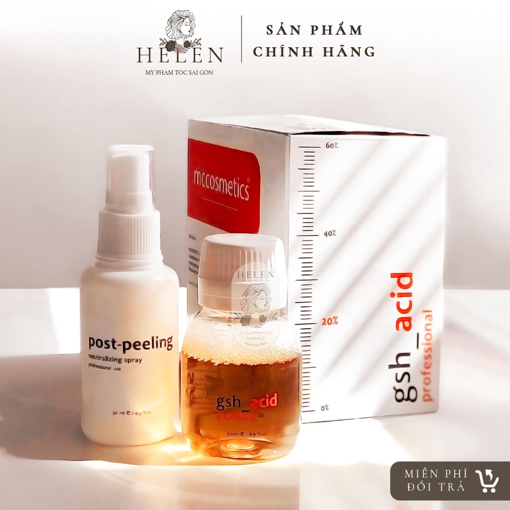 Peel GSH MCCM & MCCOSMETIC Tái tạo giúp trắng sáng da-Tạm biệt nám