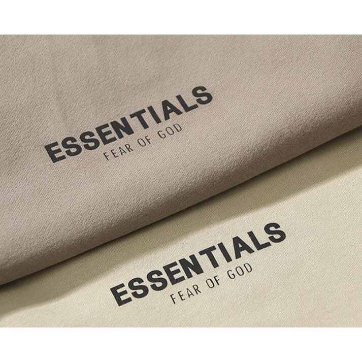 Áo sweater FOG Fear Of God Essentials cổ lọ tay dài in chữ cái da phản quang thời trang thường ngày