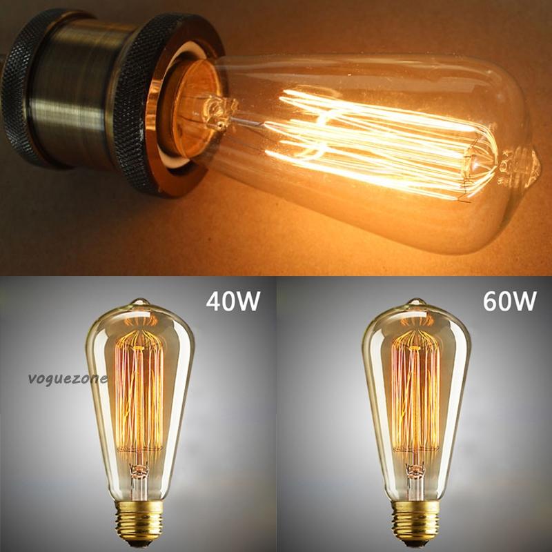 New Industrial Decor Vintage Filament Edison Style E27 Restaurant Cage Light