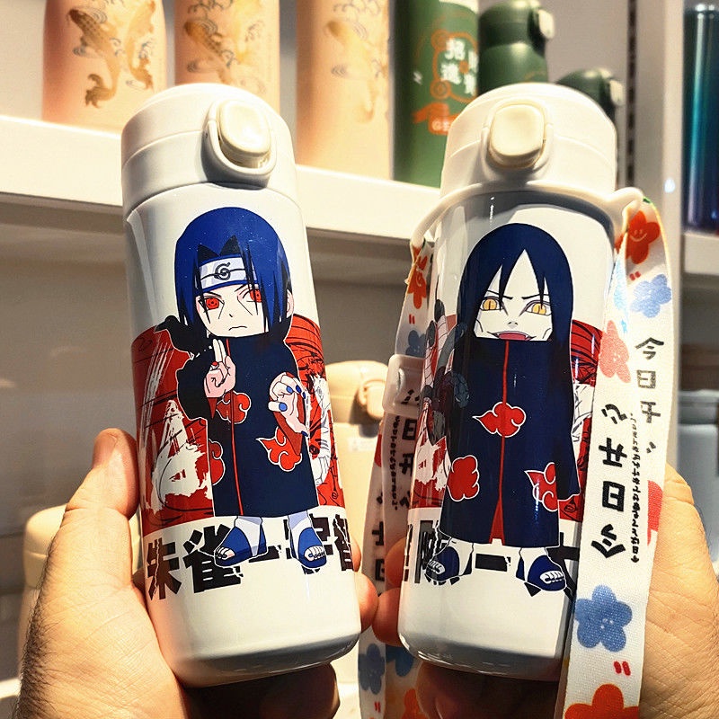 Bình Nước Bằng Thép Không Gỉ In Hình Anime Naruto Uzumaki Naruto Sasuke Xiaobu