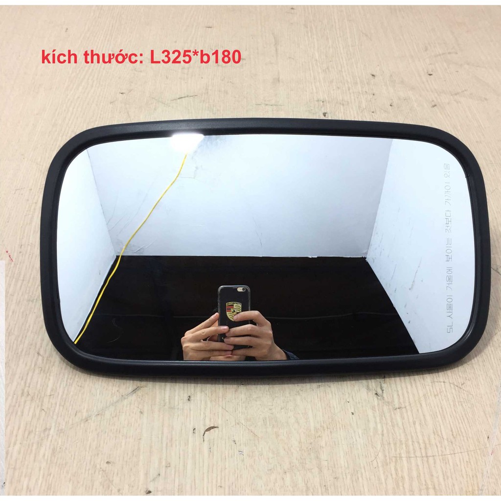 Gương chiếu hậu -SL748 Bắt kẹp ở giữa, hình chữ nhật L325*b180 (nhiều loại xe)