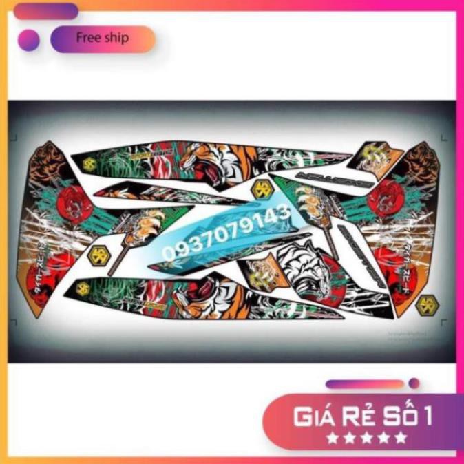 Tem rời xe exciter 150 mẫu con cọp