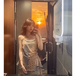 Váy SEI Boho nữ hai dây nữ ( hàng order + ảnh thật )