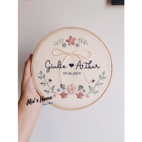 Bộ Dụng Cụ Cơ Bản Chuyên Dụng Tập Thêu Tay Thủ Công Cho Người Mới Bắt Đầu/ DIY KIT THÊU TRANG TRÍ MÙA THU/ MIE HANDMADE