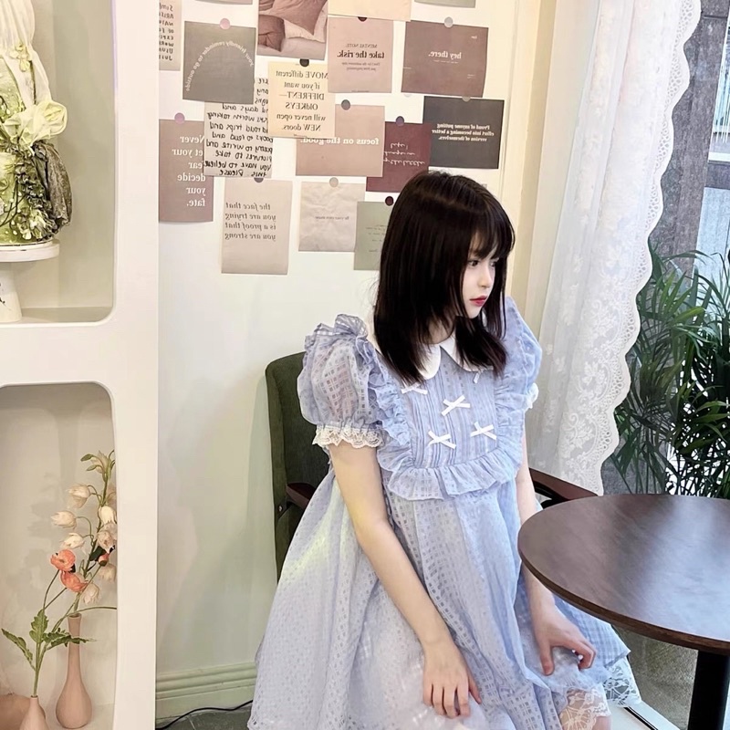 ALICE DRESS Đầm xoè babydoll tay phồng ulzzang SAM SAM BOUTIQUE