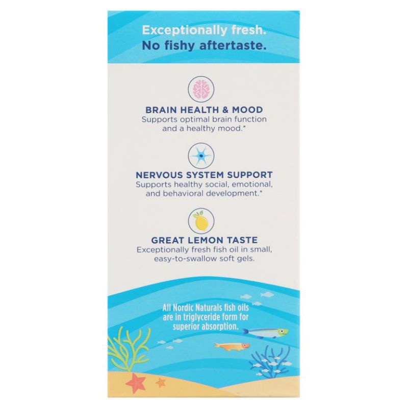 Viên nhai/uống Complete Omega Junior bổ sung 283mg Omega 3 Nordic Naturals cho trẻ từ 6-12 tuổi