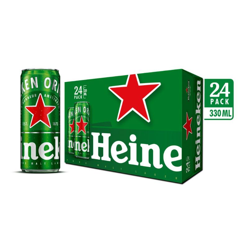 Bia Heineken thùng 24 lon - 330ml/ lon