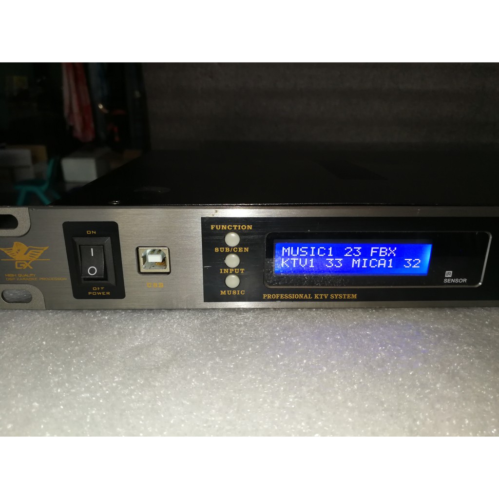 Vang số DSP3000 cao cấp chỉnh 2 EQ mic A và mic B với 2 bộ chống hú riêng biệt