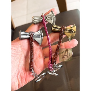 Móc khoá Marvel rìu Thor Stormbreaker cán nâu cực đẹp