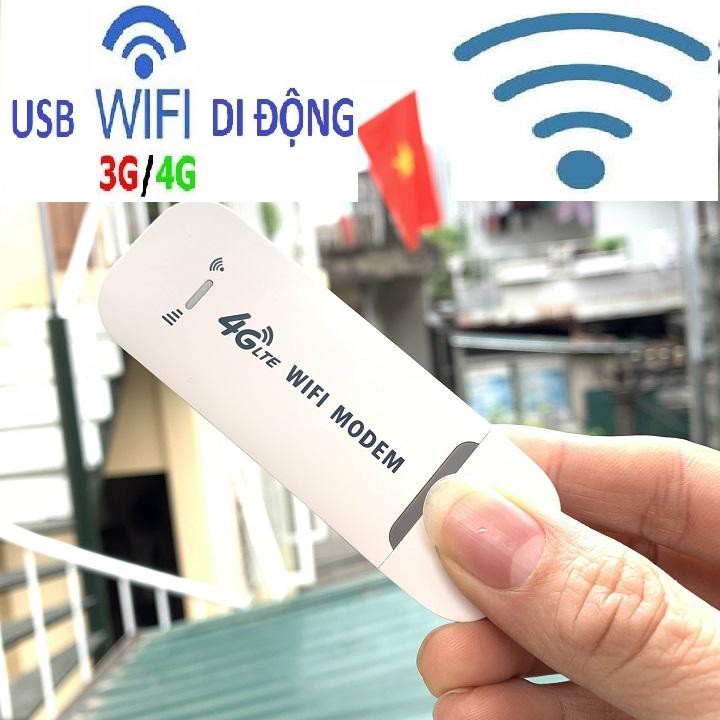 USB DCOM 3G 4G DONGLE phát Wifi từ sim 3G/4G dùng được đa mạng, có khe đọc thẻ nhớ