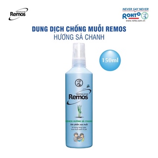 Xịt chống muỗi remos hương sả chanh 150ml, 60ml,70g