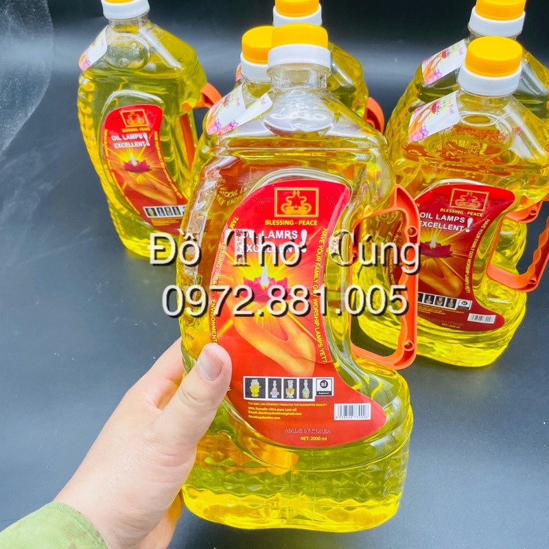 Dầu thắp đèn 2000ml nặng 1.1kg