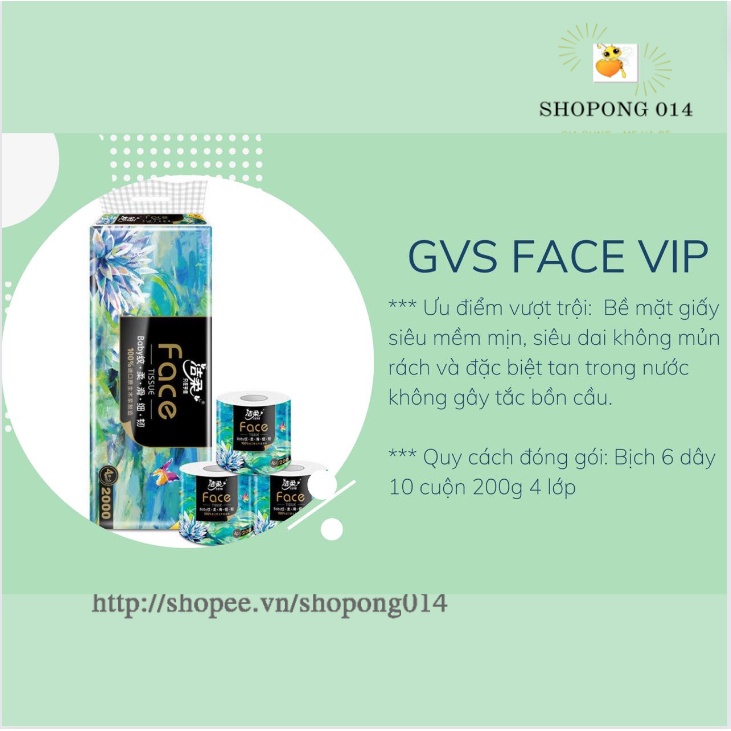 Giấy vệ sinh Face đen dây 10 cuộn x 180g, giấy cuộn, giấy lau khô
