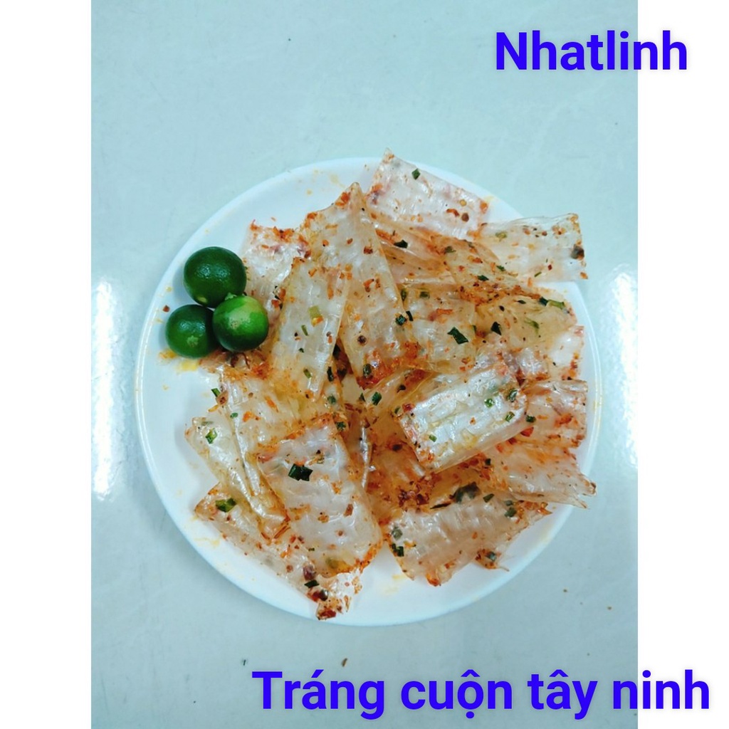 BÁNH TRÁNG TÉP HÀNH CUỘN SÃN THƠM NGON