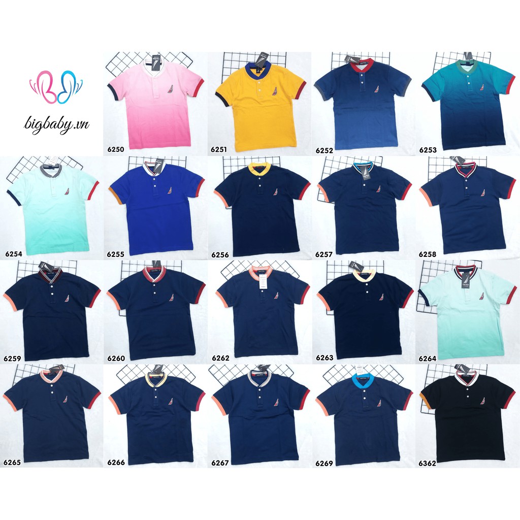 ÁO THUN TAY NGẮN BÉ TRAI NHIỀU MÀU CHO BÉ TỪ 13-35KG