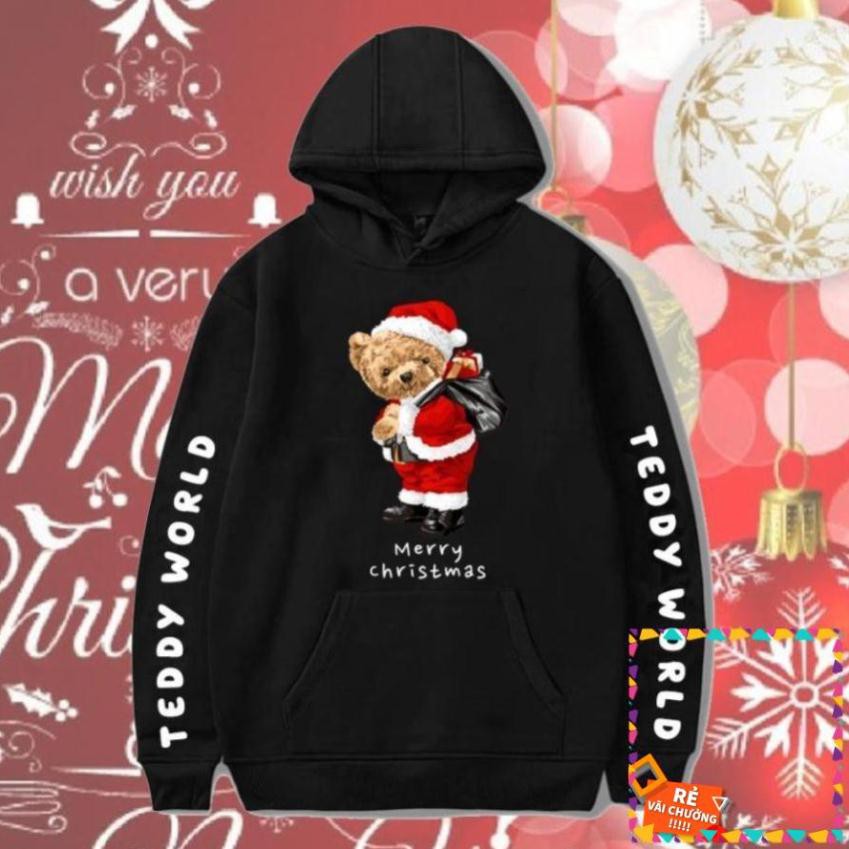 [SALE] HOT - Mẫu áo Hoodie Gấu Giáng sinh - Noel cực chất giá tốt nhất - có size trẻ em