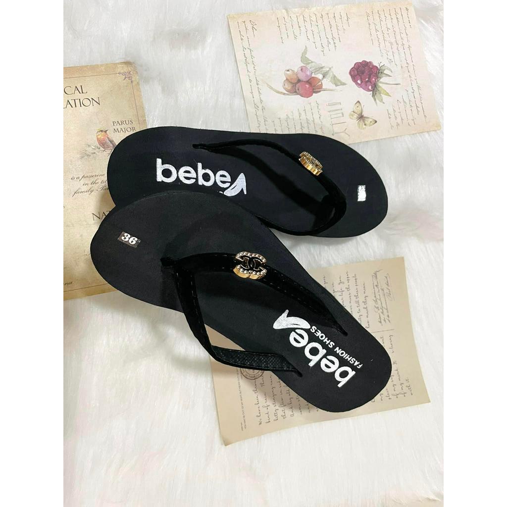 Dép lê xốp kẹp nữ 7cm đế dày cao gót quai xỏ(siêu rẻ)