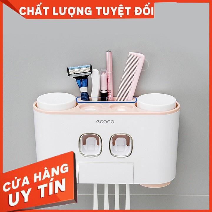 Nhả Kem Đánh Răng Cao Cấp - Thương Hiệu Nhật Bản ECOCO (Tặng Kèm 4 Cốc Đế Từ)